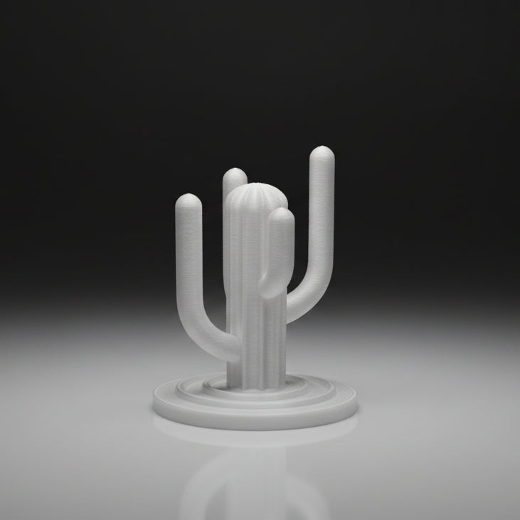 CactusRingHolderWhiteSilk